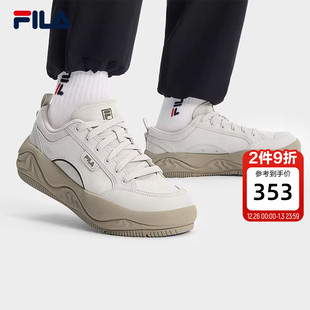 2025夏季 新款 休闲鞋 斐乐官方男鞋 板鞋 帆布鞋 子曲奇运动鞋 FILA 鞋