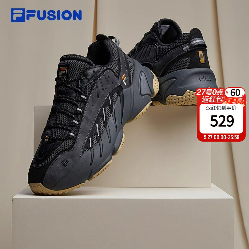 FILA FUSION斐乐ADE跑步男鞋春季新款复古老爹鞋休闲鞋