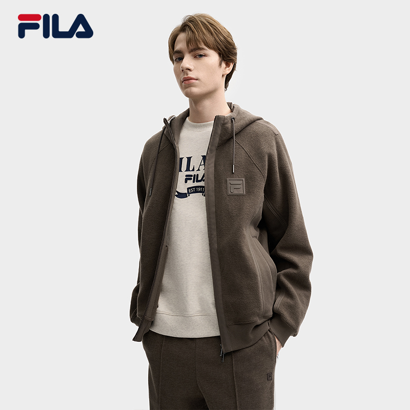 FILA斐乐男子针织连帽外套
