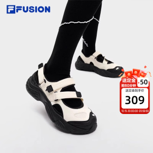 魔术贴沙滩鞋 FILA 运动凉鞋 休闲鞋 官方 FUSION斐乐玛丽珍女鞋
