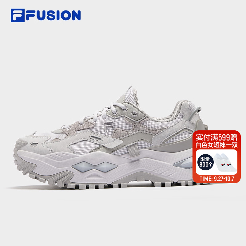FILA FUSION斐乐潮牌男鞋BIANCO厚底潮鞋2025秋新款硬糖鞋老爹鞋