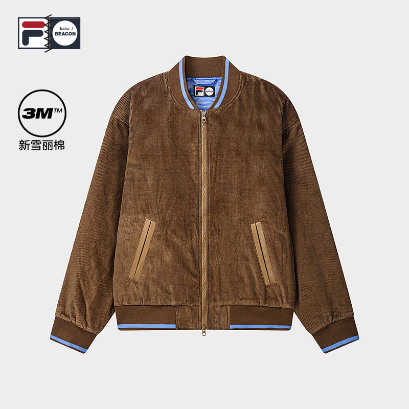 斐乐复古风灯芯绒棉服