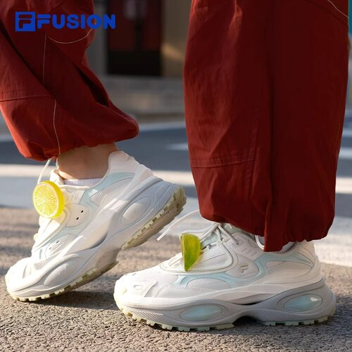 FILA FUSION斐乐同款硬糖3夏季老爹鞋新款透气网面厚底女鞋
