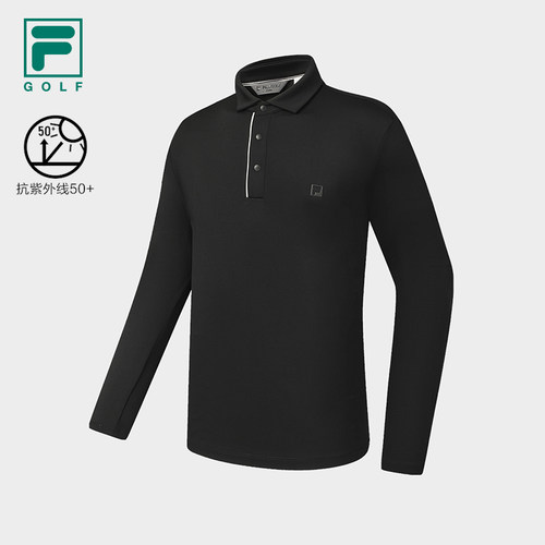 FILA斐乐针织长袖POLO衫