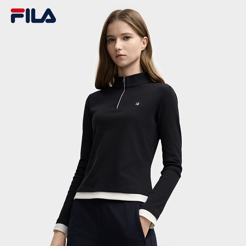 FILA斐乐女士休闲针织长袖衫