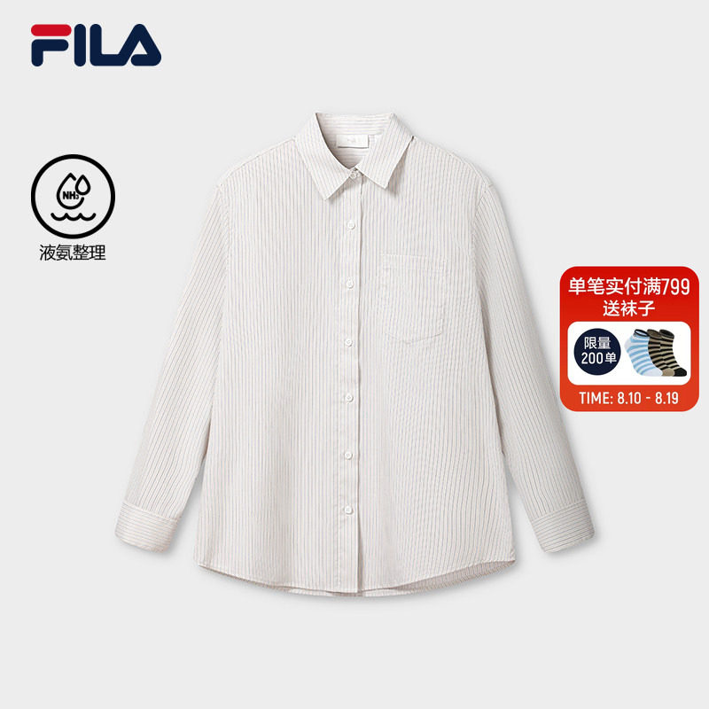 FILA斐乐女子梭织长袖衬衫