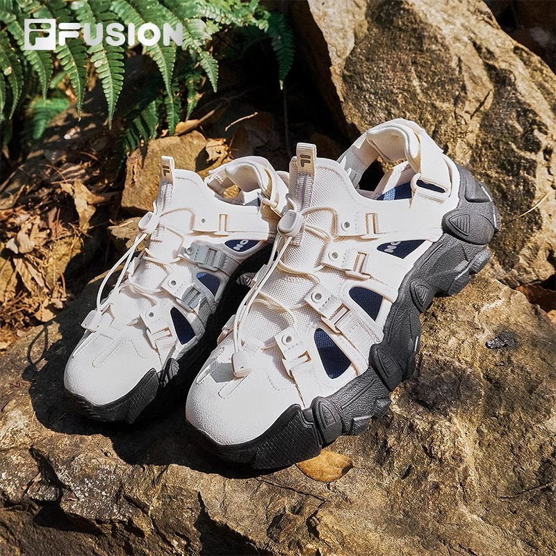 FILA FUSION 斐乐山脉凉鞋户外山系洞洞鞋夏季透气登山鞋女鞋子