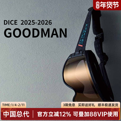 DICE柱面开窗全新系列雪镜防雾