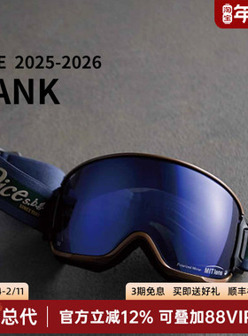 DICE25/26雪镜新品 BANK系列球面开窗炫彩款