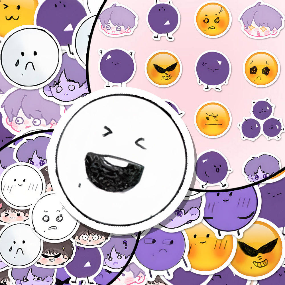 100张马嘉祺可爱小气球表情包贴纸时代少年团贴画装饰笔记本粘贴