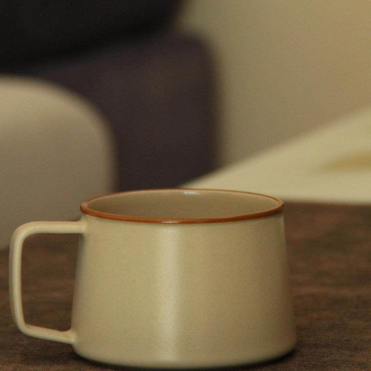 草木灰陶瓷茶杯茶水分离过滤泡茶