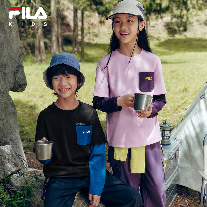 FILA斐乐男女童中大童上衣