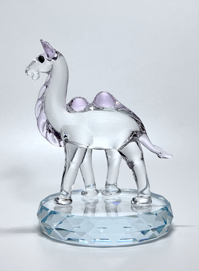 水晶玻璃工艺品创意装饰水晶骆驼摆件