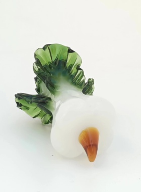 琉璃白菜摆件生日礼物手工艺品客厅装饰品开业礼物车载饰品