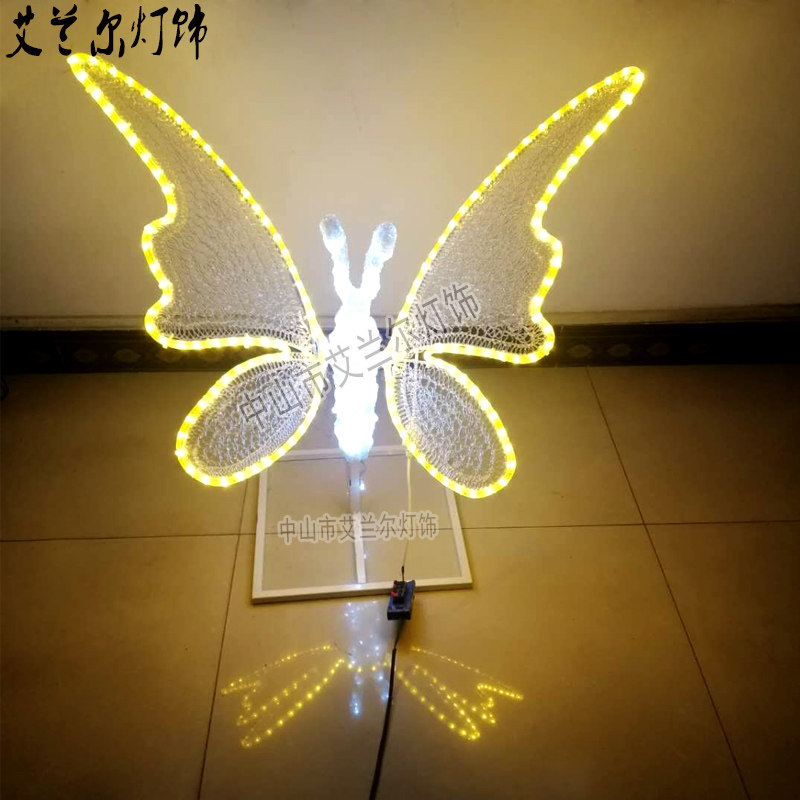 led蝴蝶造型灯园林草坪动物装饰灯梦幻灯光节亮化户外防水景观灯