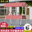 集市摊位展示架可折叠商业夜市移动摆摊架子花车促销 展示台地摊车