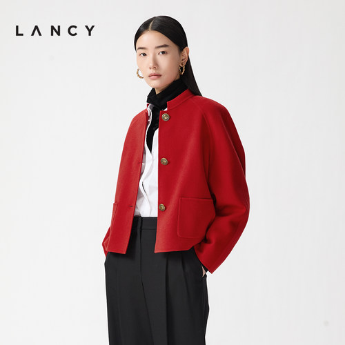 中式元素 福运大红 双面呢工艺