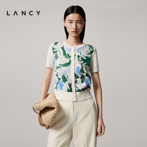 圆领开衫 印花元素 舒适百搭