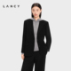商务通勤平驳领黑色西装 外套女 朗姿2026春季 新款 纯羊毛 LANCY