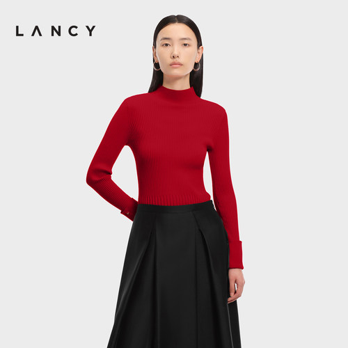 修身版型 坑条织纹 袖口排扣