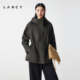 老钱风连帽抽绳大衣女休闲外套 朗姿2025冬新款 羊毛羊绒 LANCY