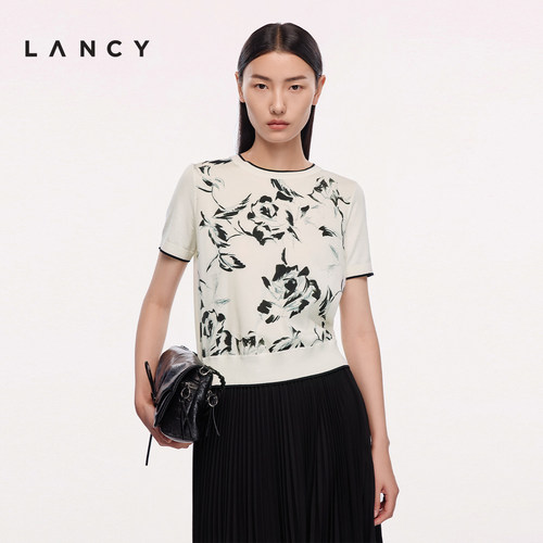 圆领短袖 印花元素 舒适百搭