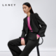 LANCY 女气质高级感通勤外套 西装 朗姿2025春新款 羊毛收腰黑色短款