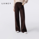 LANCY 女高级感百搭长裤 朗姿2025年冬新款 莱赛尔棉直筒阔腿牛仔裤
