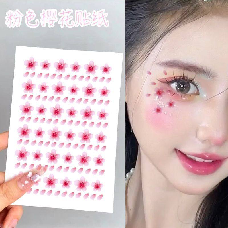 眉心贴桃花瓣儿童舞台妆化妆脸贴彩绘花钿额头贴纸眼妆亮钻泪钻,家居饰品,其他贴饰,淘宝优惠券,粉丝福利购,淘宝优惠卷