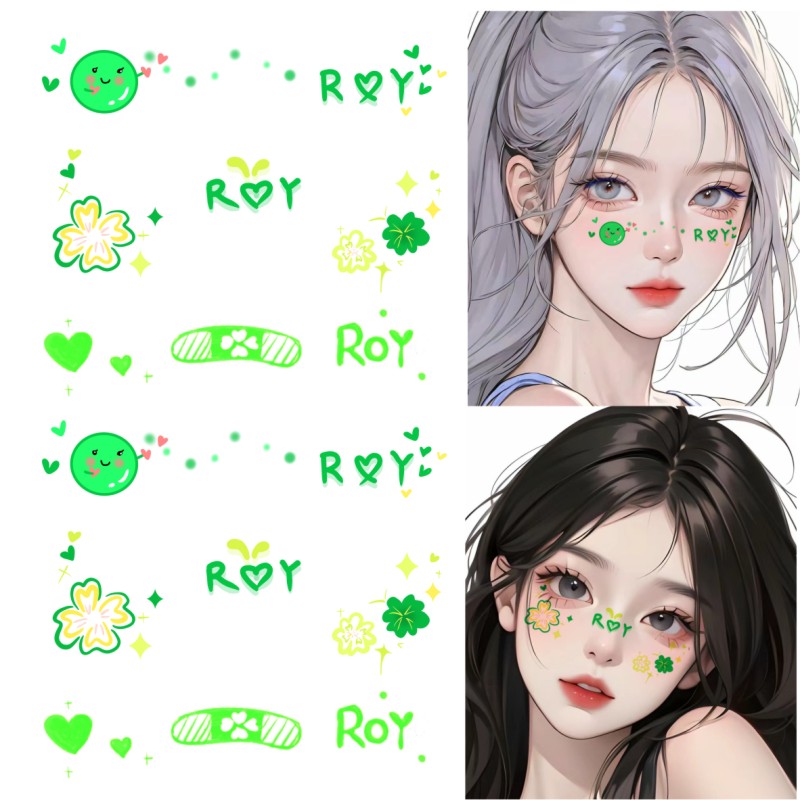 演唱会周边王源脸贴定制定做