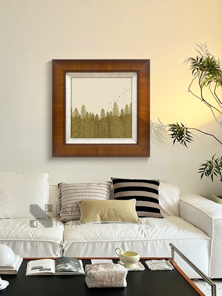 《在远方》法式覆古餐厅装饰画中世纪山水艺术高端卧室入口挂画