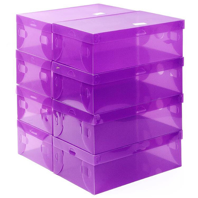 极速. 20 PCs thick transparent shoe box clamshell plastics s