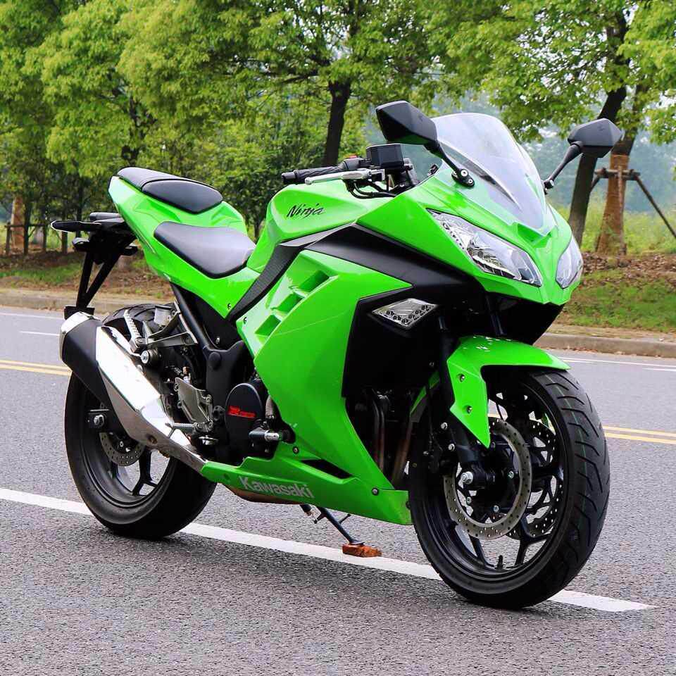 全新小忍者摩托车二代国四电喷双缸水冷400跑车地平线r3v6可上牌