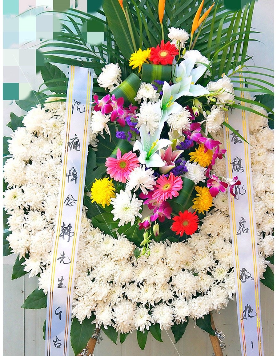 花束同城花圈清明节悼念鲜花篮灵堂布祭奠花篮扫墓祭扫老人花