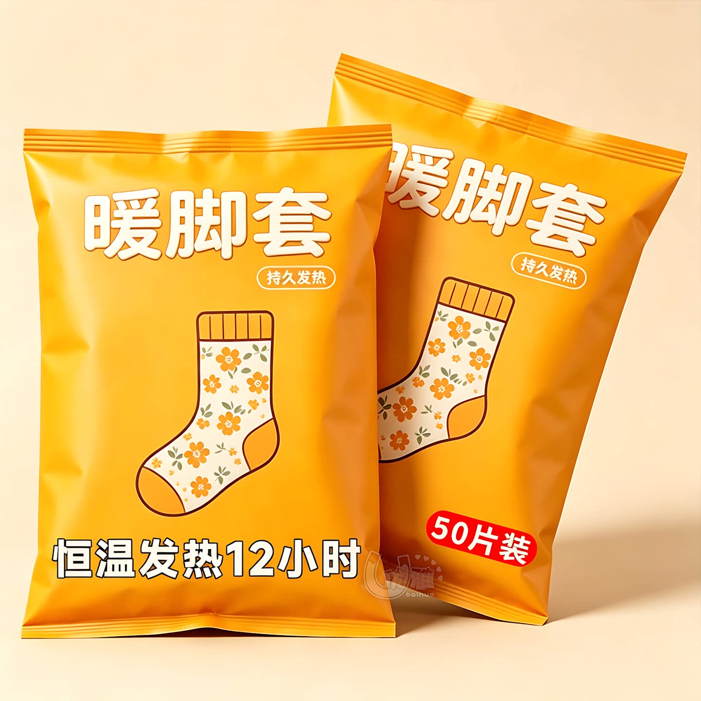 一次性蒸汽暖脚套足部热敷保暖脚