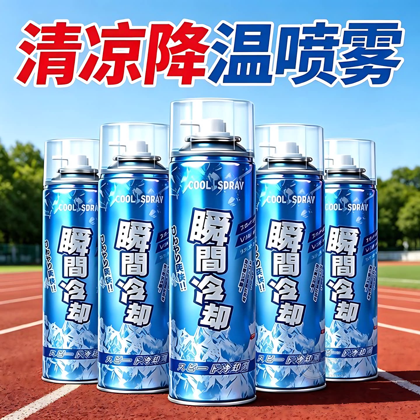 一秒速冷降温喷雾人体衣物车载