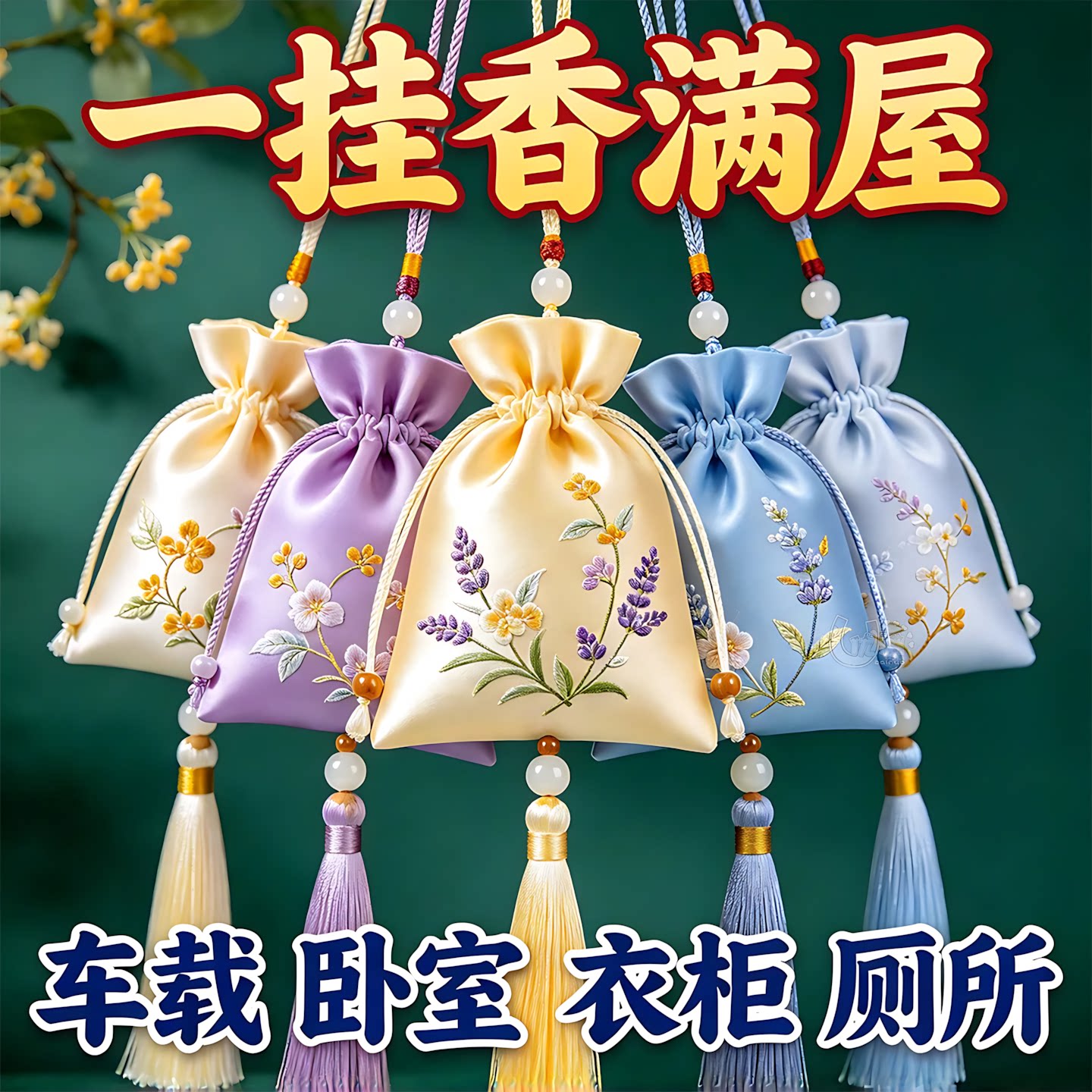 衣橱布袋香包防潮留香车载香挂件