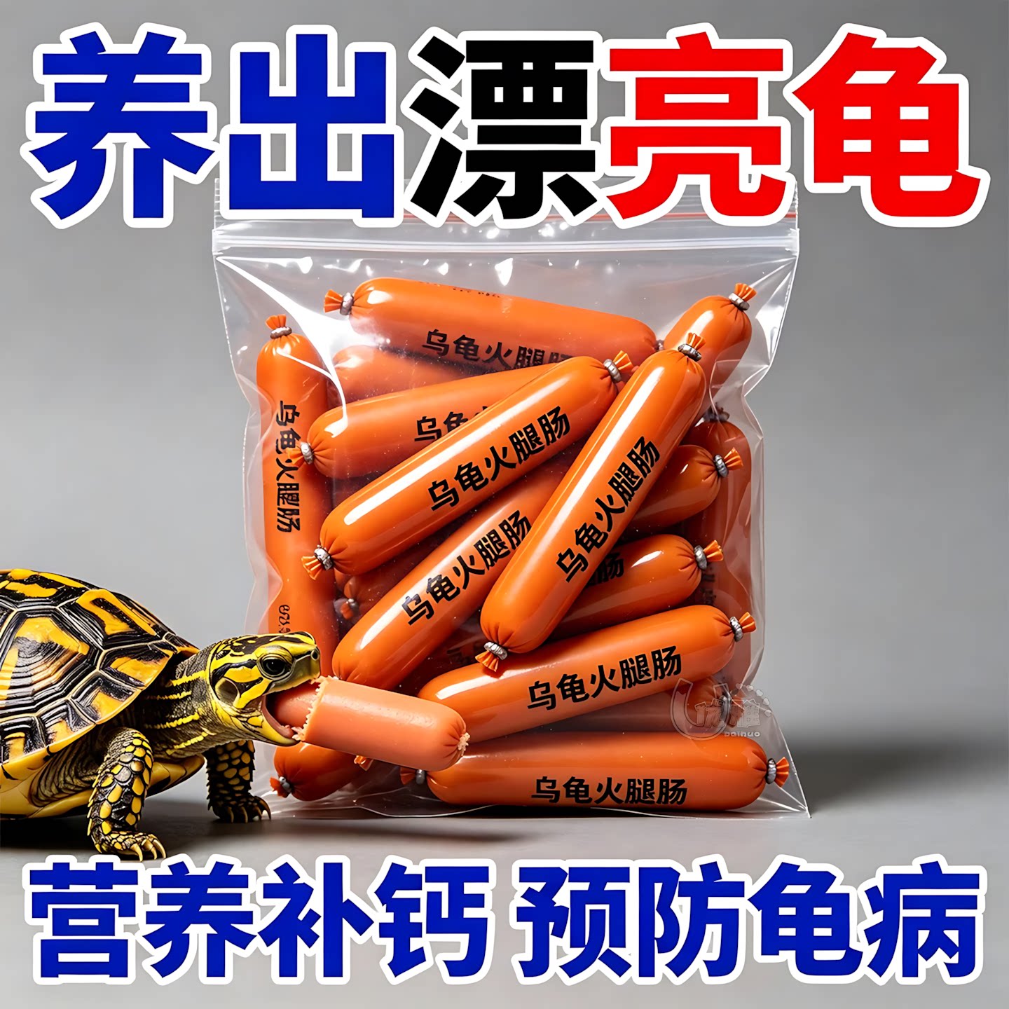 全龟通用火腿肠乌龟零食补钙护甲