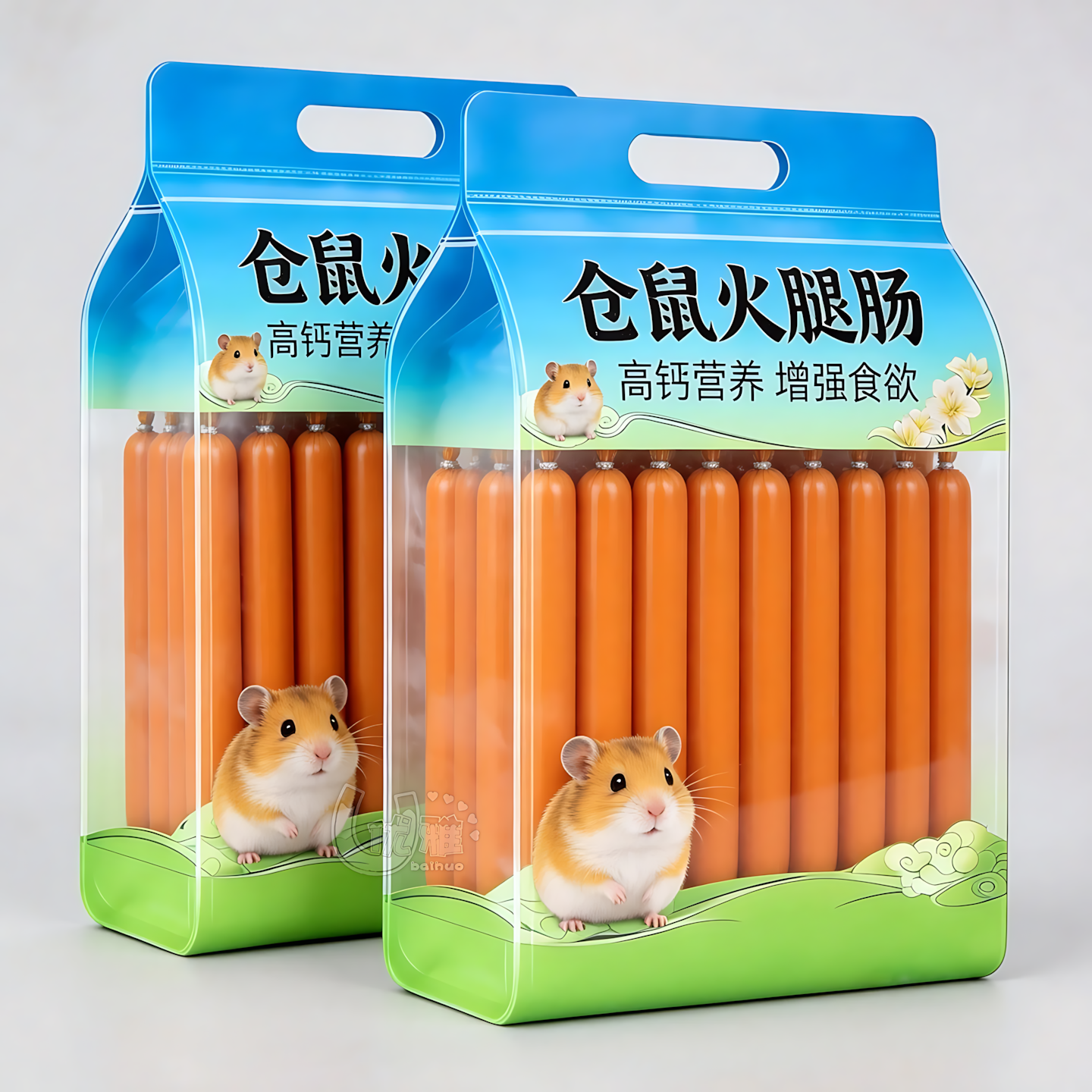 解馋小宠火腿肠日常零食互动逗趣