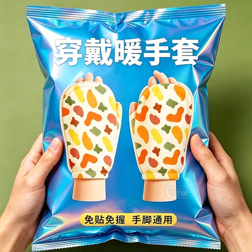 艾草热敷蒸汽暖手套便携一次性