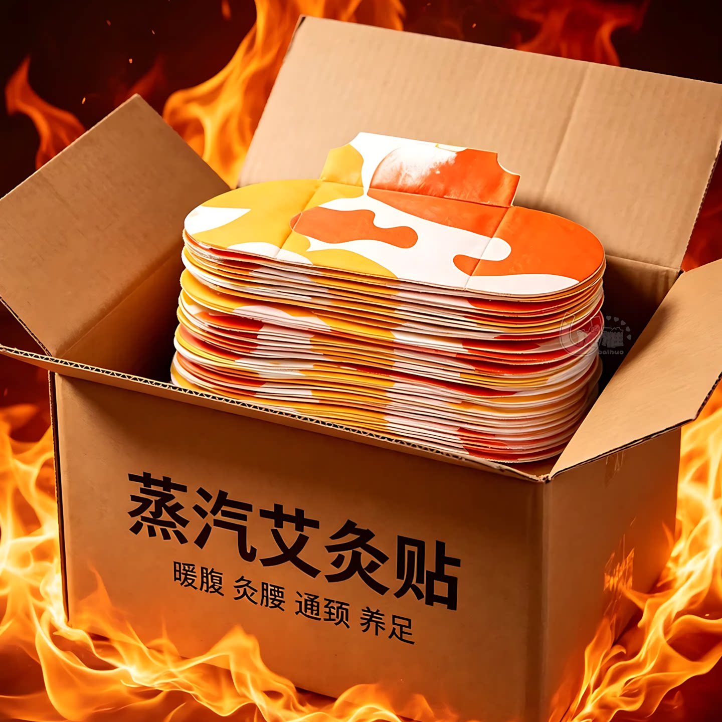 蒸汽艾灸贴腰腹暖养自发热贴
