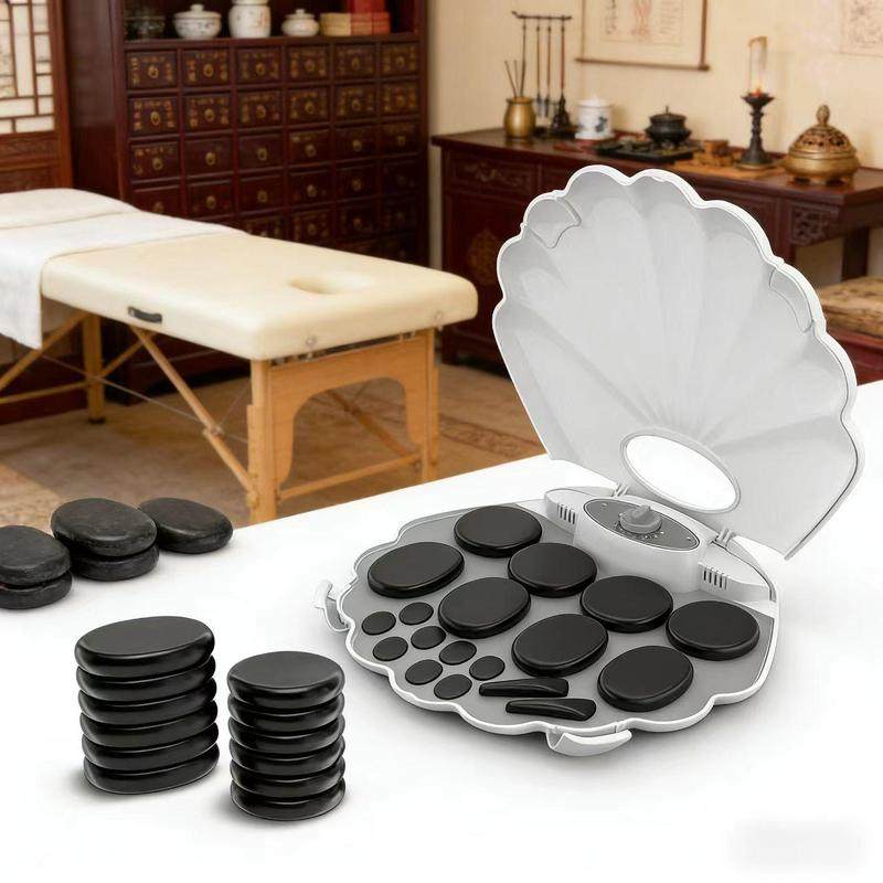 美容工具玄武石温控恒温箱保温箱套装全身能量石spa热石眼部眼护