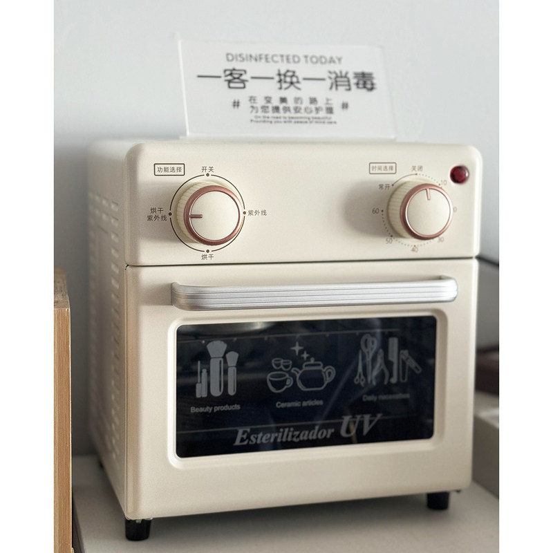 桌面热风文件金属工具美发工具消毒柜宠物店专用uv医疗器械消毒柜