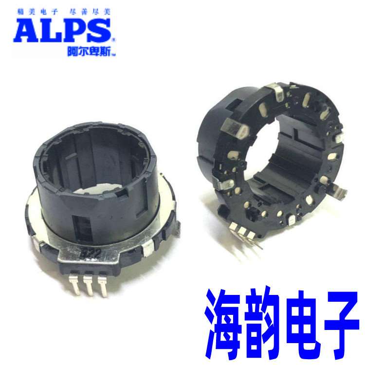 ALPS 现代汽车车载导航CD机音量360度调节中空轴型EC28编码电位器