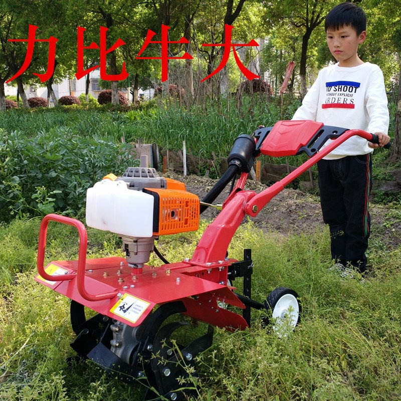 手扶农用机械旋耕机小型多功能微耕机汽油松土耕地