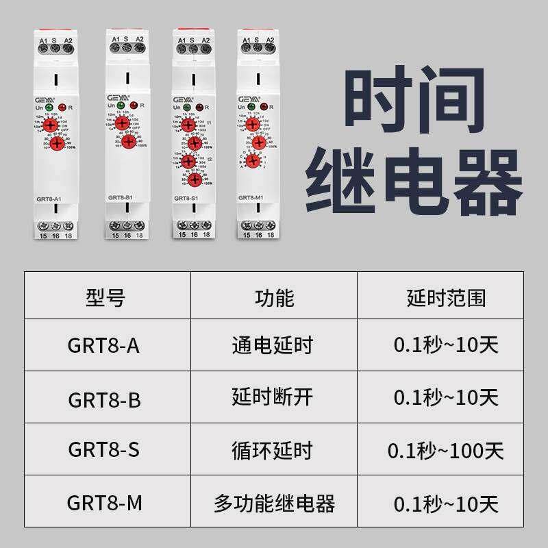 双循环时间继电器交流220V24V无限通电延时断电控制器开关模块12V
