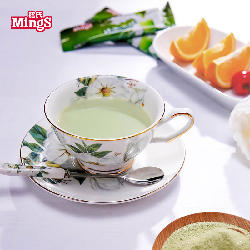 mings铭氏 日式抹茶拿铁奶茶22g*30条 袋装三合一速溶奶茶粉66