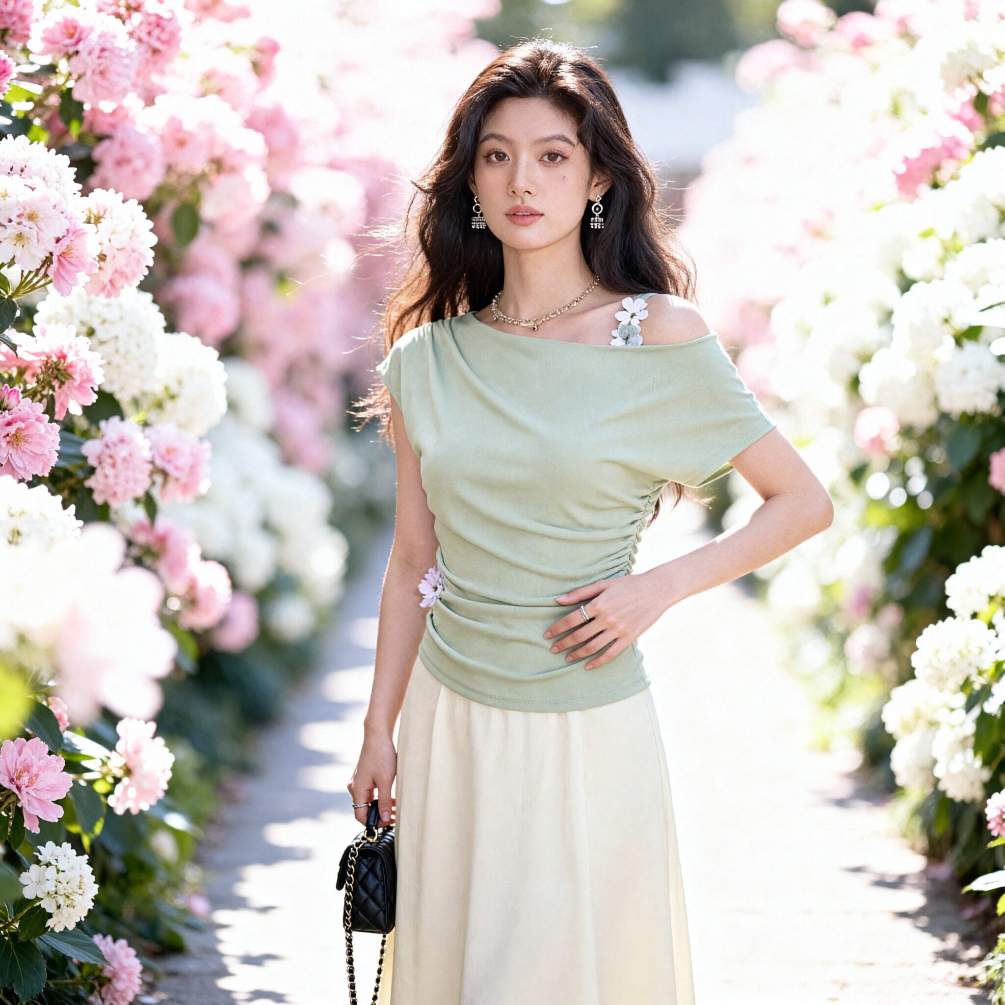 通勤风两件套女夏季修身显瘦时尚