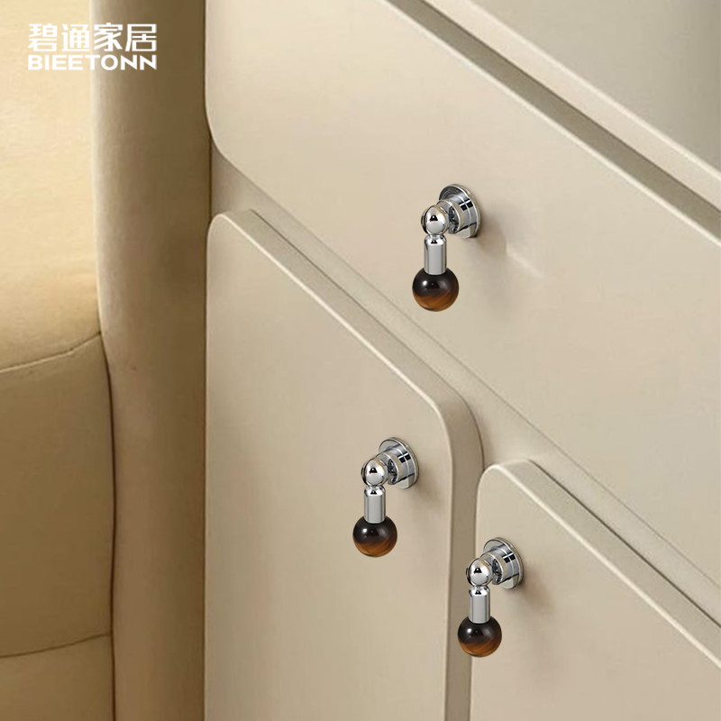 碧通创意法式轻奢银色水晶原石中古吊坠拉手现代橱柜衣柜黄铜把手,基础建材,小拉手,淘宝优惠券,粉丝福利购,淘宝优惠卷