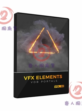 VDB动态特效烟雾传送门影视场景素材c4d blender octane arnold